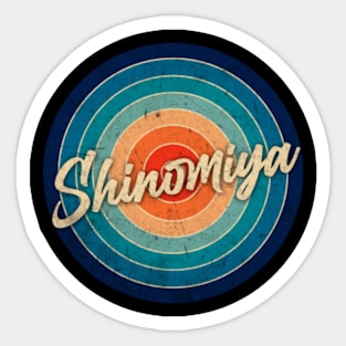 Personalized Name Shinomiya Classic Styles Anime 70s 80s 90s Sticker